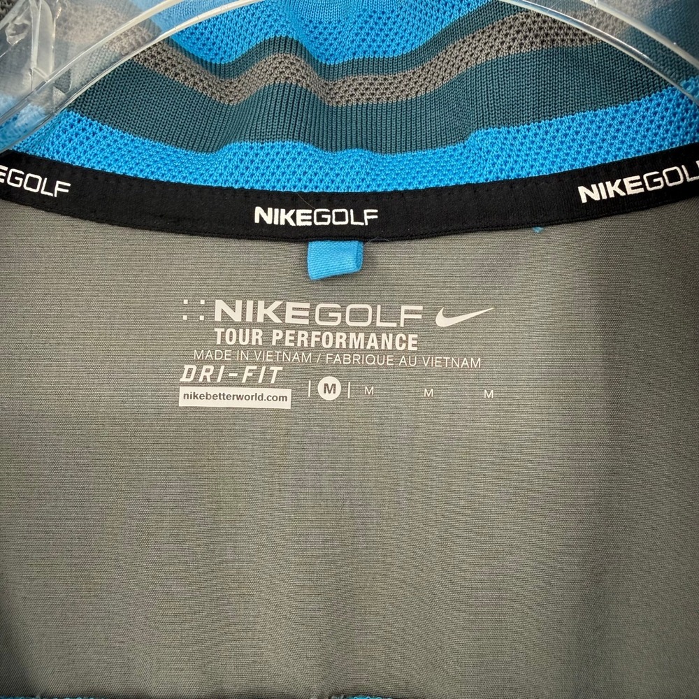 Nike Golf Tour Performance‎ Dri-FIT 1/4 Zip Pullover Blue Gray 585777-438 Mens M - Picture 8 of 11
